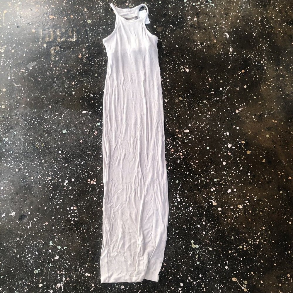 Enza Costa Silk Rib Reverse Racer Maxi Dress Clay - Picture 5 of 6